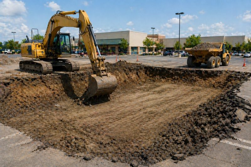 Parking Lot Leveling in Pearland, TX
